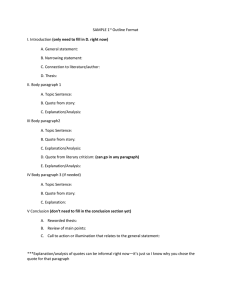 SAMPLE 1 Outline Format (only need to fill in D. right now)