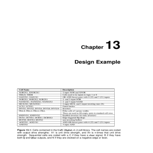 13 Chapter Design Example