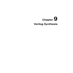 9 Chapter Verilog Synthesis