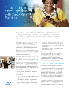 Transforming the Store	Experience with Cisco Retail Solutions