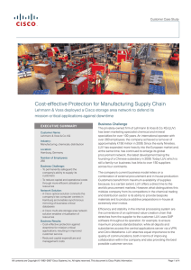 Cost-effective Protection for Manufacturing Supply Chain