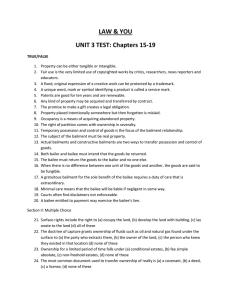 LAW &amp; YOU UNIT 3 TEST: Chapters 15-19