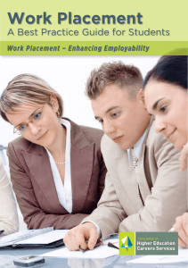 Work Placement A Best Practice Guide for Students