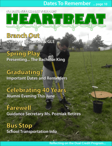 HEARTBEAT Branch Out Spring Play Graduating?
