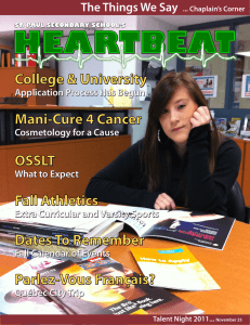 HEARTBEAT College &amp; University Mani-Cure 4 Cancer OSSLT