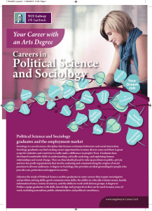 Political Science and Sociology Careers in Your Career with
