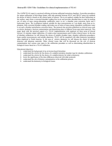 AbstractID: 8284 Title: Guidelines for clinical implementation of TG-61