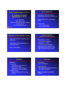 TG-61 deals with: Practical Implementation of TG-61: II. Guidelines for clinical