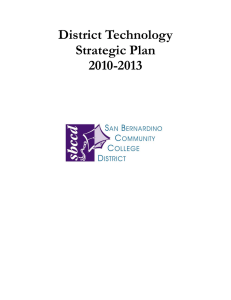 District Technology Strategic Plan 2010-2013