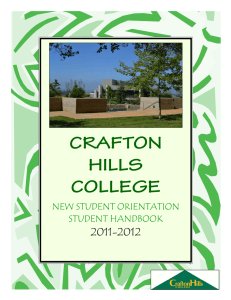 CRAFTON HILLS COLLEGE 2011-2012