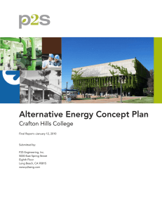 Alternative Energy Concept Plan Crafton Hills College