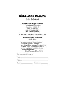 WESTLAKE DEMONS 2015-2016 Westlake High School