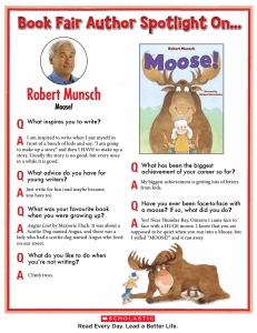 Robert Munsch Q A Moose!