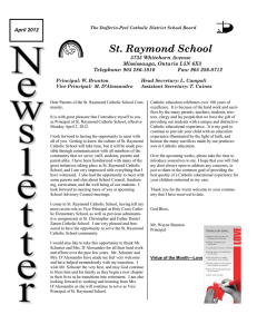 St. Raymond School April 2012 5735 Whitehorn Avenue