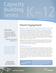 Capacity Building Series Parent Engagement