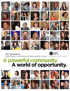 A powerful community.  A world of opportunity. MPI Marketplace: