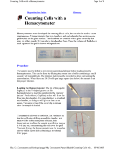 Counting Cells with a Hemacytometer