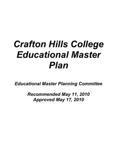 Crafton Hills College Educational Master Plan