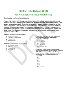 Crafton Hills College (CHC) Fall 2010, Employee Campus Climate Survey