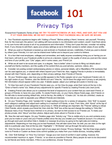 101 Privacy Tips