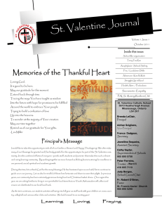 al St. Valentine Journ Memories of the Thankful Heart