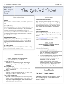 The Grade 2 Times Information Items Mathematics Welcome to