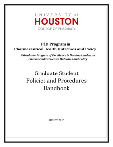 Graduate Student Policies and Procedures Handbook