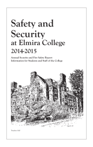 Safety and Security at Elmira College 2014-2015