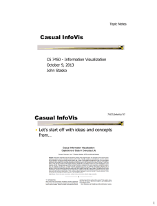 Casual InfoVis • Let’s start off with ideas and concepts from…