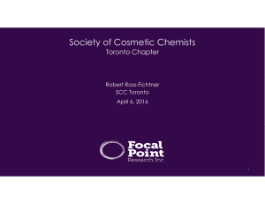 Society of Cosmetic Chemists Toronto Chapter Robert Ross-Fichtner SCC Toronto