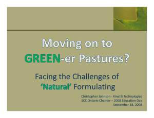 Facing the Challenges of Formulating