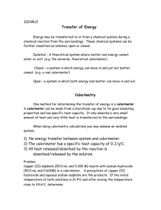 SCH4U1  Transfer of Energy