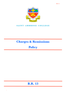 Charges &amp; Remissions Policy B.R. 13