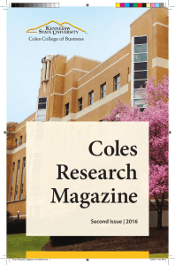 Coles Research Magazine Second Issue | 2016