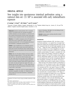 New insights into spontaneous intestinal perforation using a