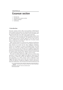 Cesarean section   1 Introduction