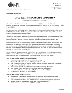 2010-2011 INTERNATIONAL LEADERSHIP F I R