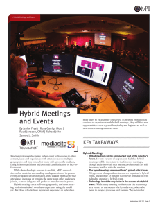 Hybrid Meetings and Events