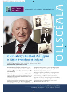 A SCÉAL OLL NUI Galway’s Michael D. Higgins