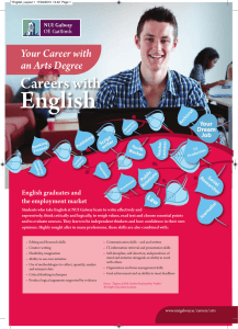 English Careers with Your Career with an Arts Degree