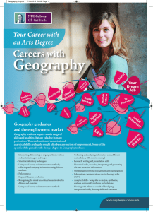 Geography Careers with Your Career with an Arts Degree