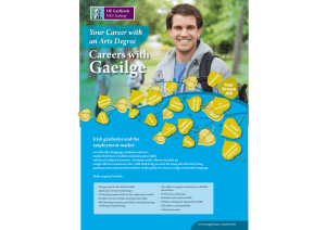 Gaeilge Careers with Your Career with an Arts Degree