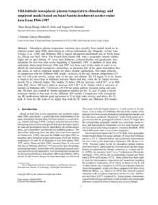 Mid-latitude ionospheric plasma temperature climatology and