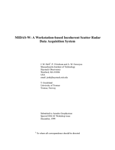 MIDAS-W: A Workstation-based Incoherent Scatter Radar Data Acquisition System