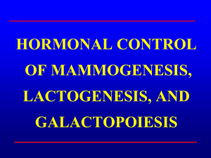 HORMONAL CONTROL OF MAMMOGENESIS, LACTOGENESIS, AND GALACTOPOIESIS