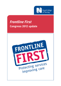 Frontline First Congress 2012 update