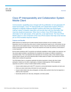 Cisco IP Interoperability and Collaboration System Mobile Client