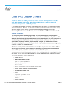 Cisco IPICS Dispatch Console