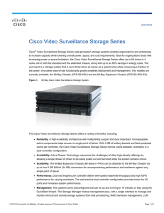 Cisco Video Surveillance Storage Series