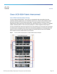 Cisco UCS 6324 Fabric Interconnect Cisco Unified Computing System Overview